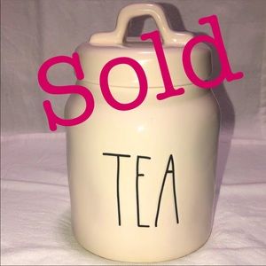 Rae Dunn Tea Canister with Ceramic Lid